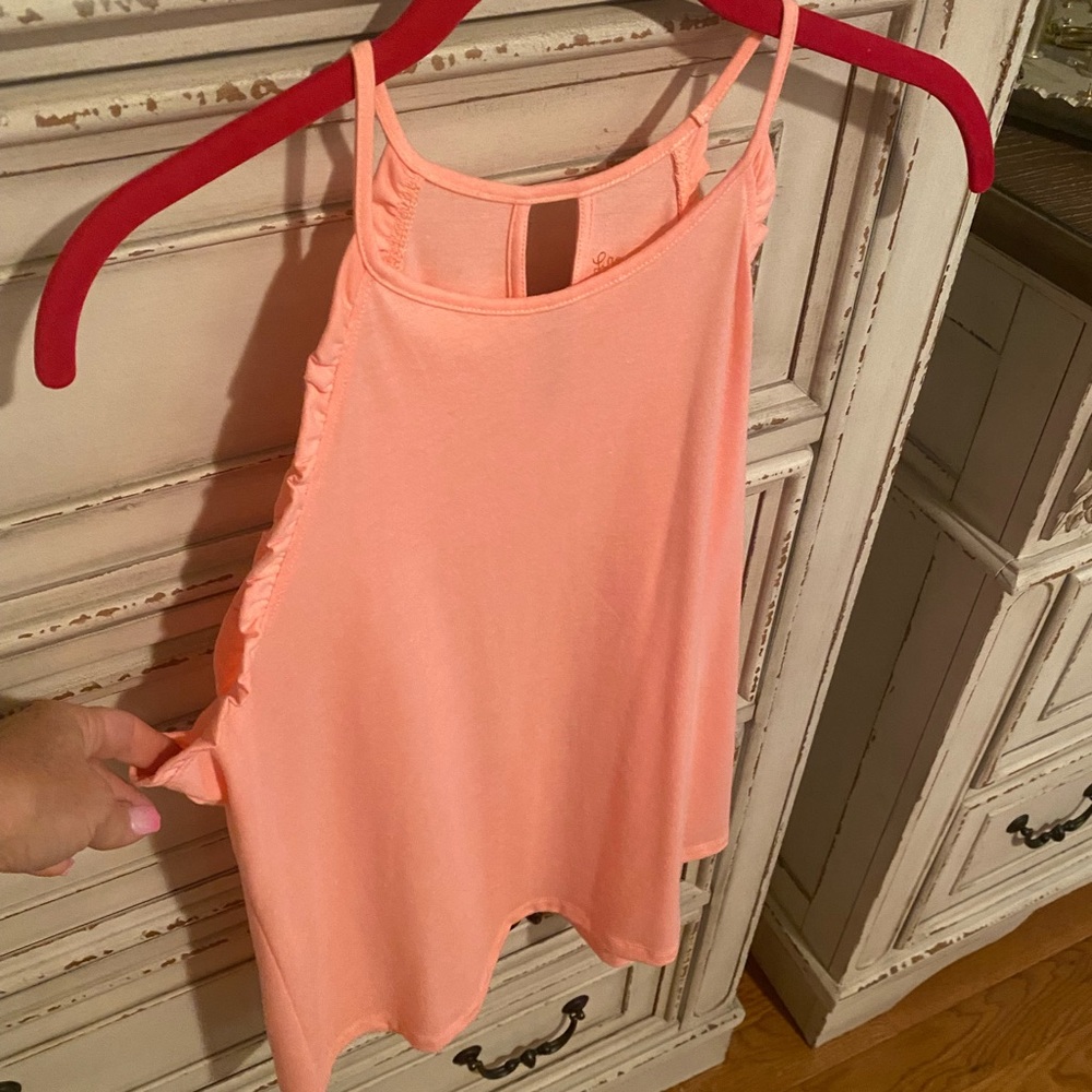 EUC peachy pink halter style Lilly Pulitzer tank, size M
